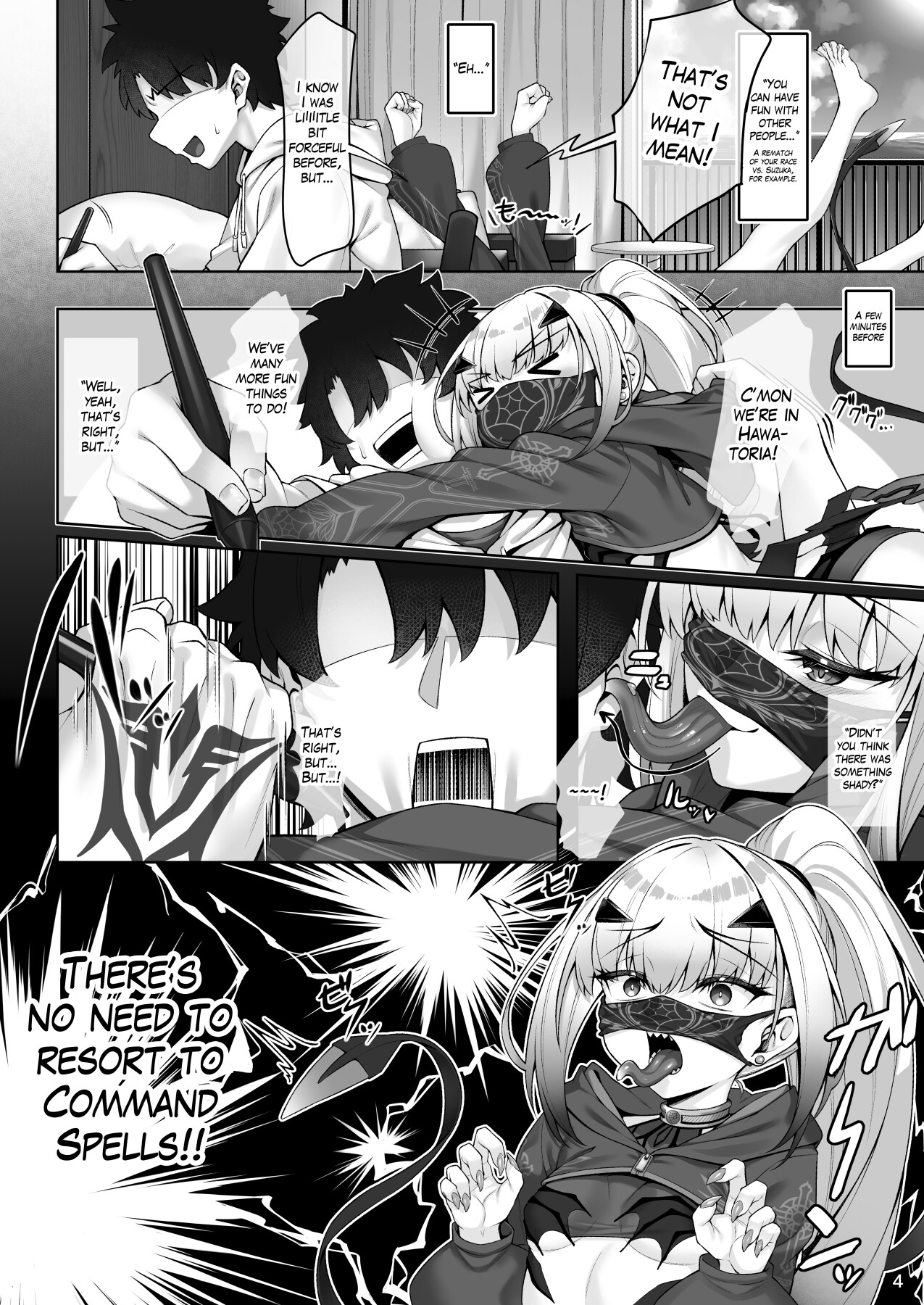 Hentai Manga Comic-Doing all kinds of lewd things with Melusine in her swimsuit-Read-4